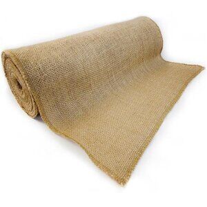 12" x 10yd NO-FRAY Burlap Roll ~ 3 - 5 Table Runners ~ Natural Long Fabric